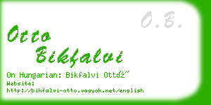 otto bikfalvi business card